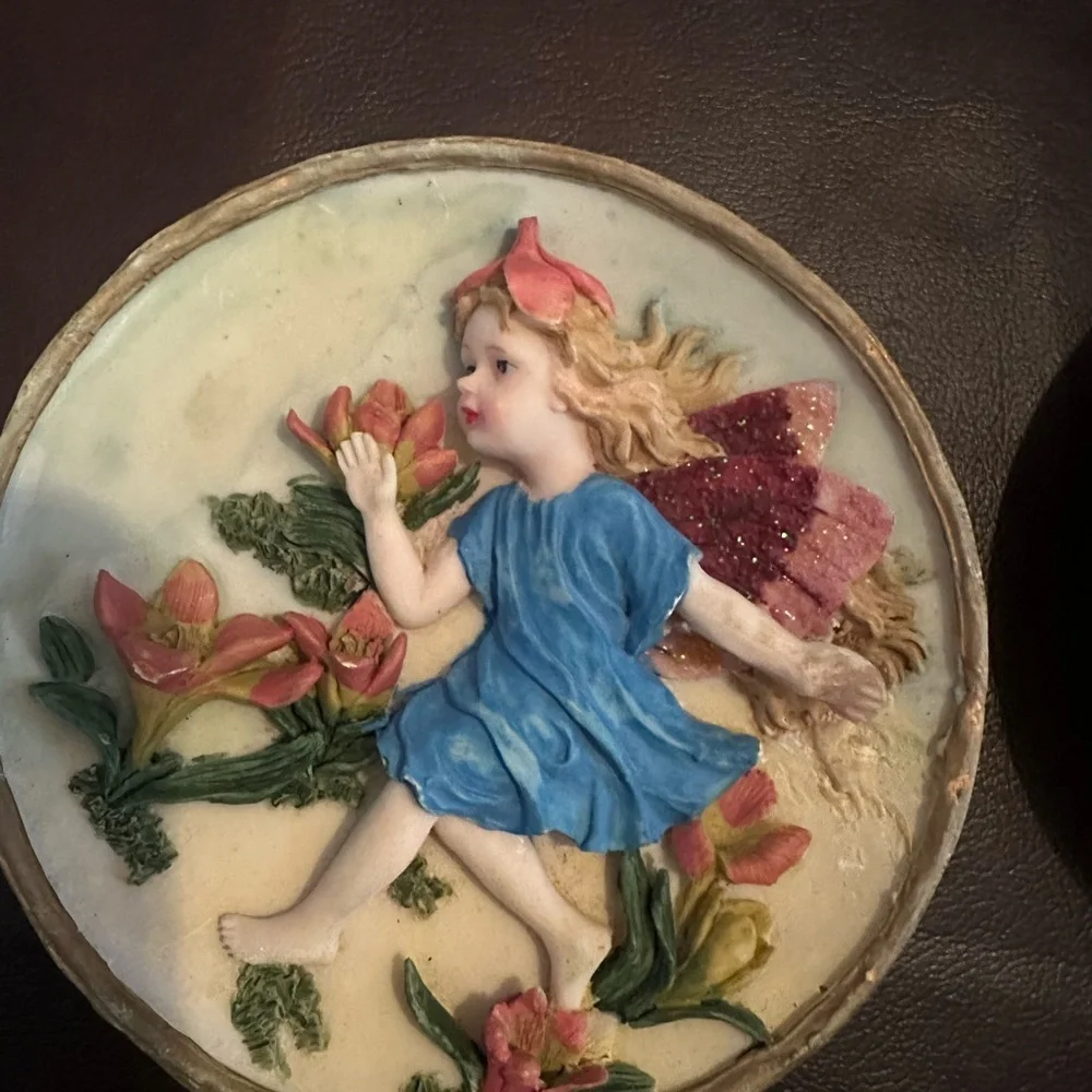 4 fairy wall plates